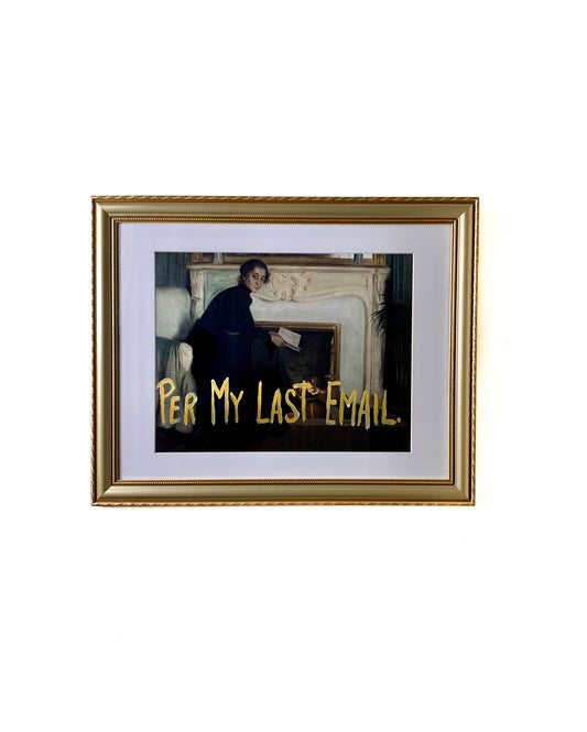 Per My Last Email Woman Graffiti Artwork