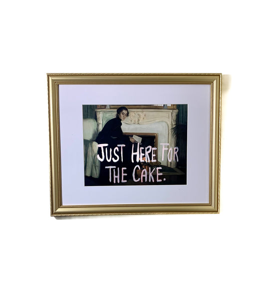 Just Here For The Cake Graffiti Artwork