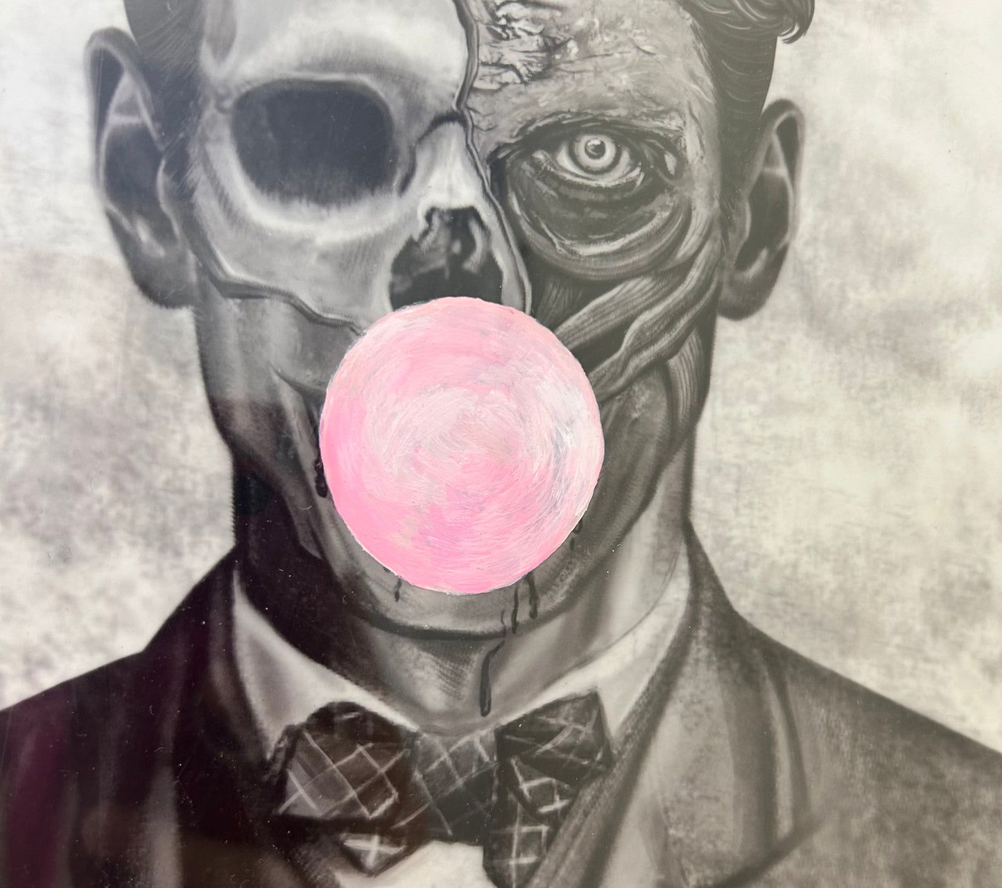 Vintage Framed Man Artwork
