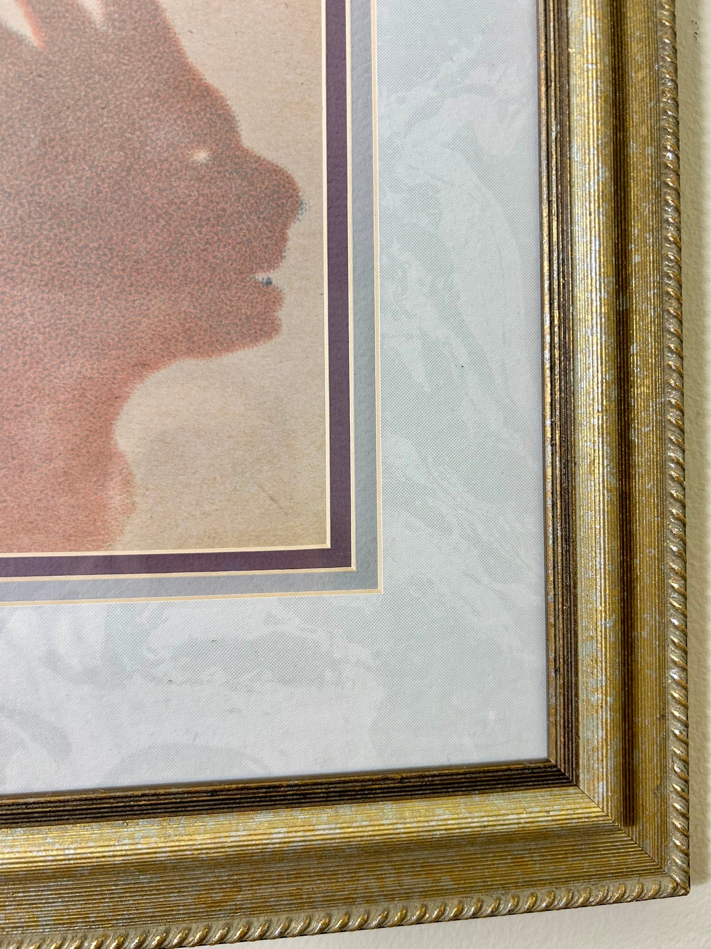 Vintage Framed Shadow Puppet Artwork