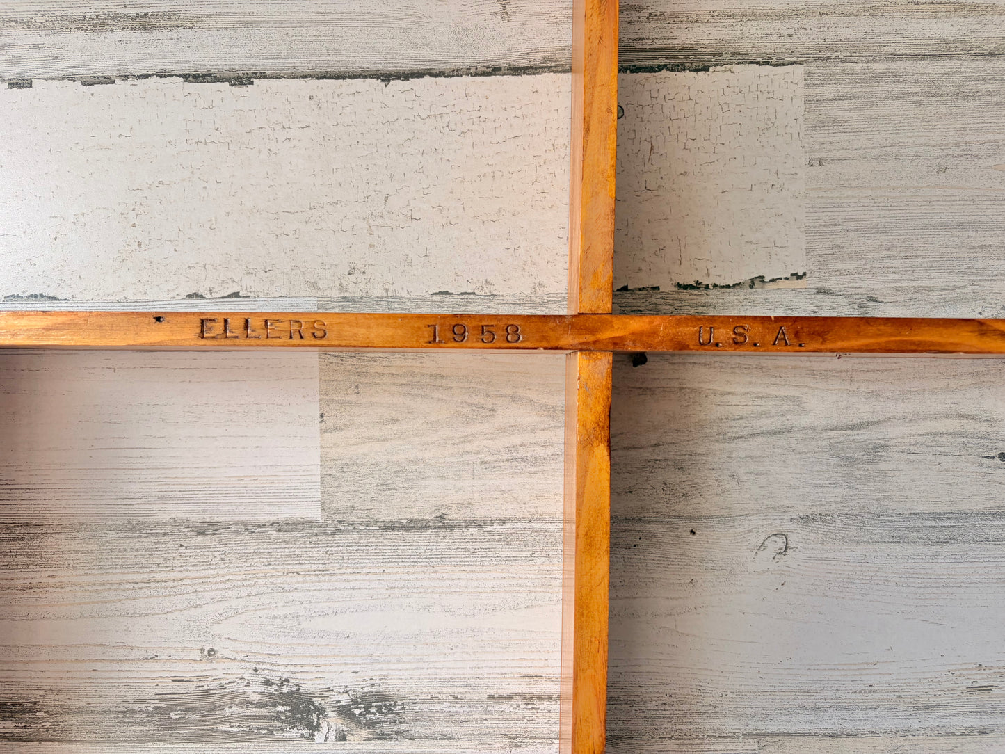 Vintage Mid Century Wood Wall Shelf