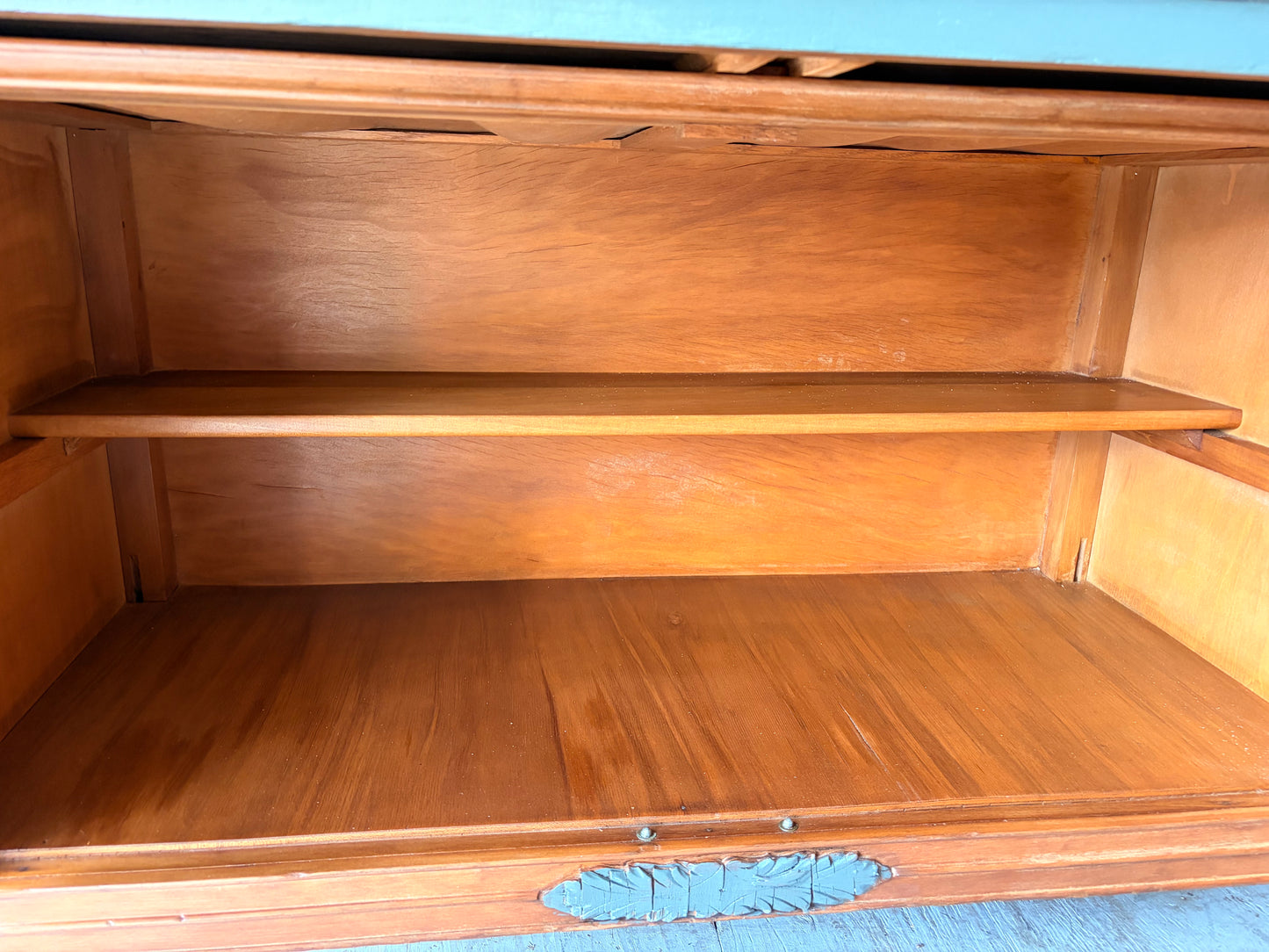 Vintage Scalloped Cabinet/Entry Table
