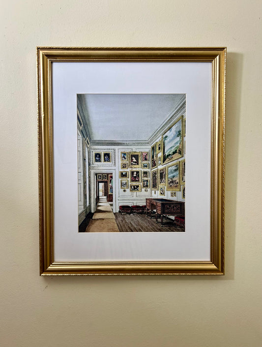 Vintage Framed Queens Quarters Artwork