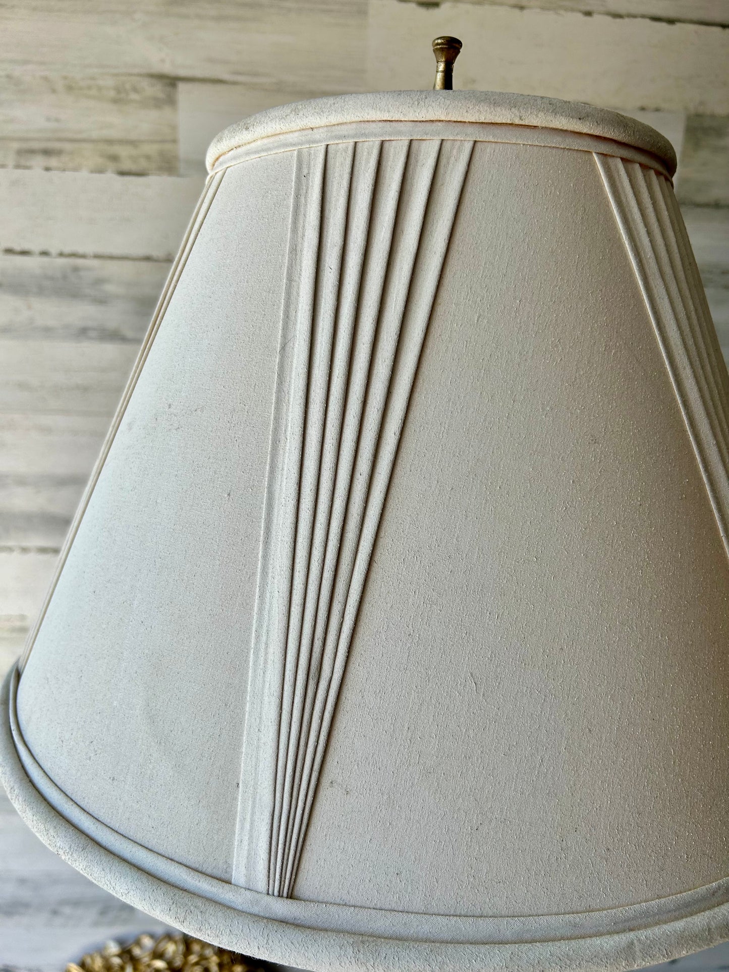 Vintage Etched Glass Table Lamp