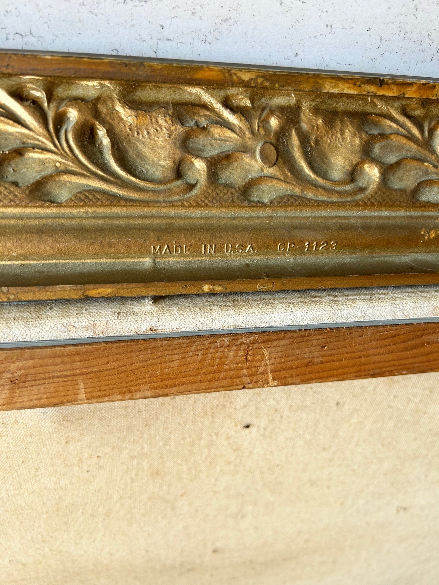 Vintage Mid Century Modern Landscape Oil Painting Artwork