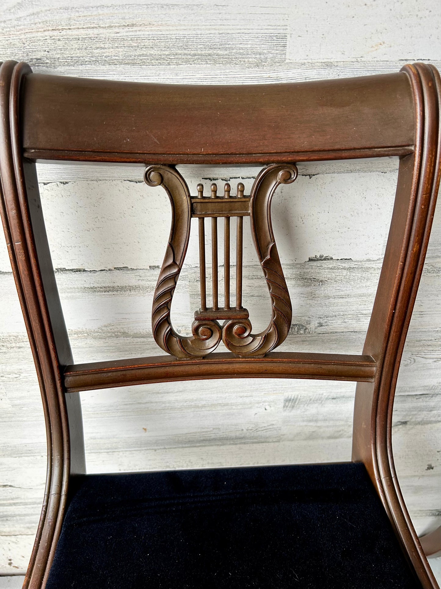 Duncan Phyfe Lyre Back Dining Chairs (6)