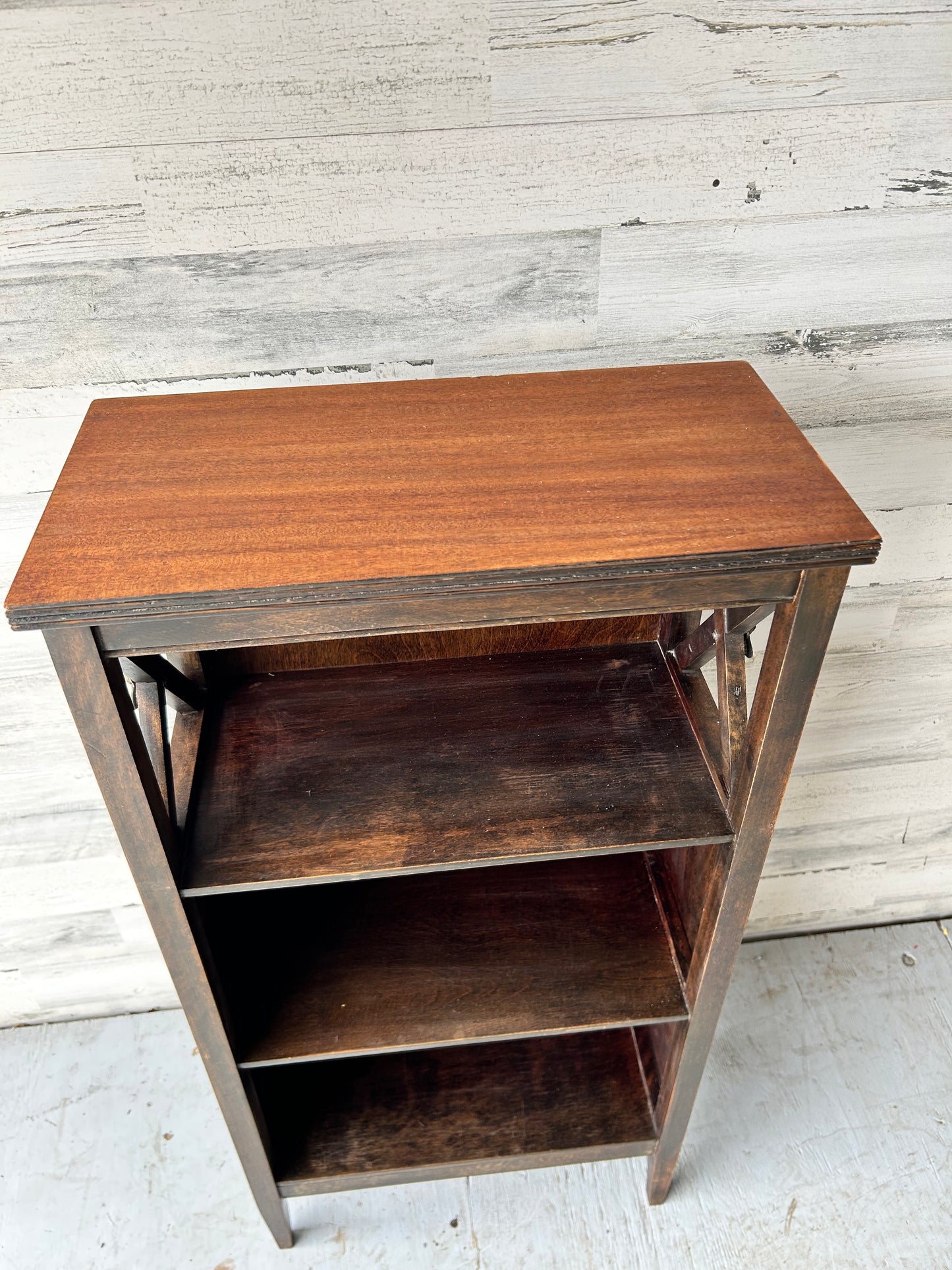 Vintage Wood Skinny Bookshelf