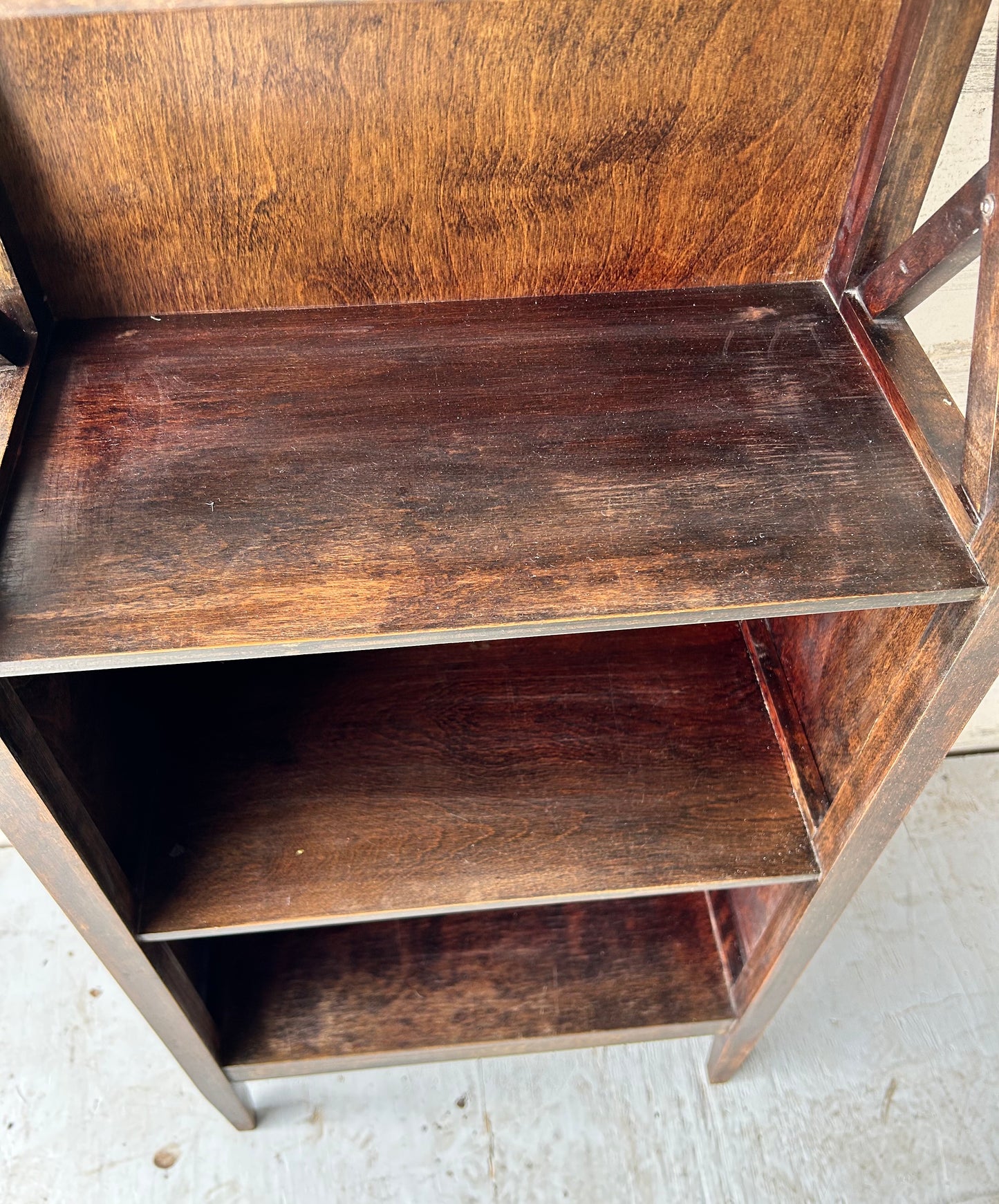 Vintage Wood Skinny Bookshelf