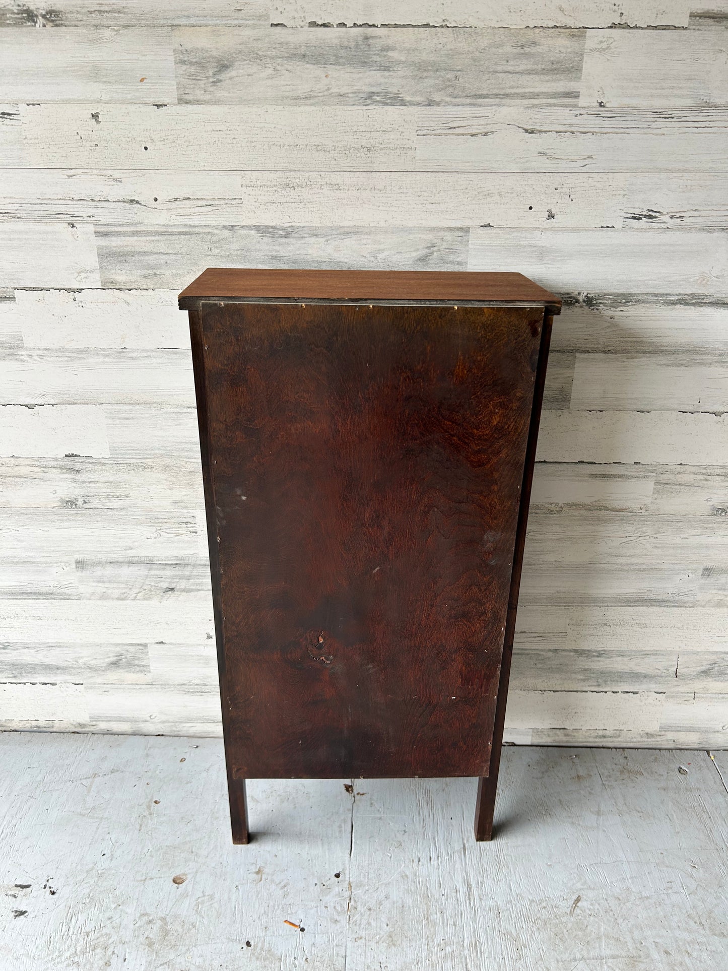 Vintage Wood Skinny Bookshelf