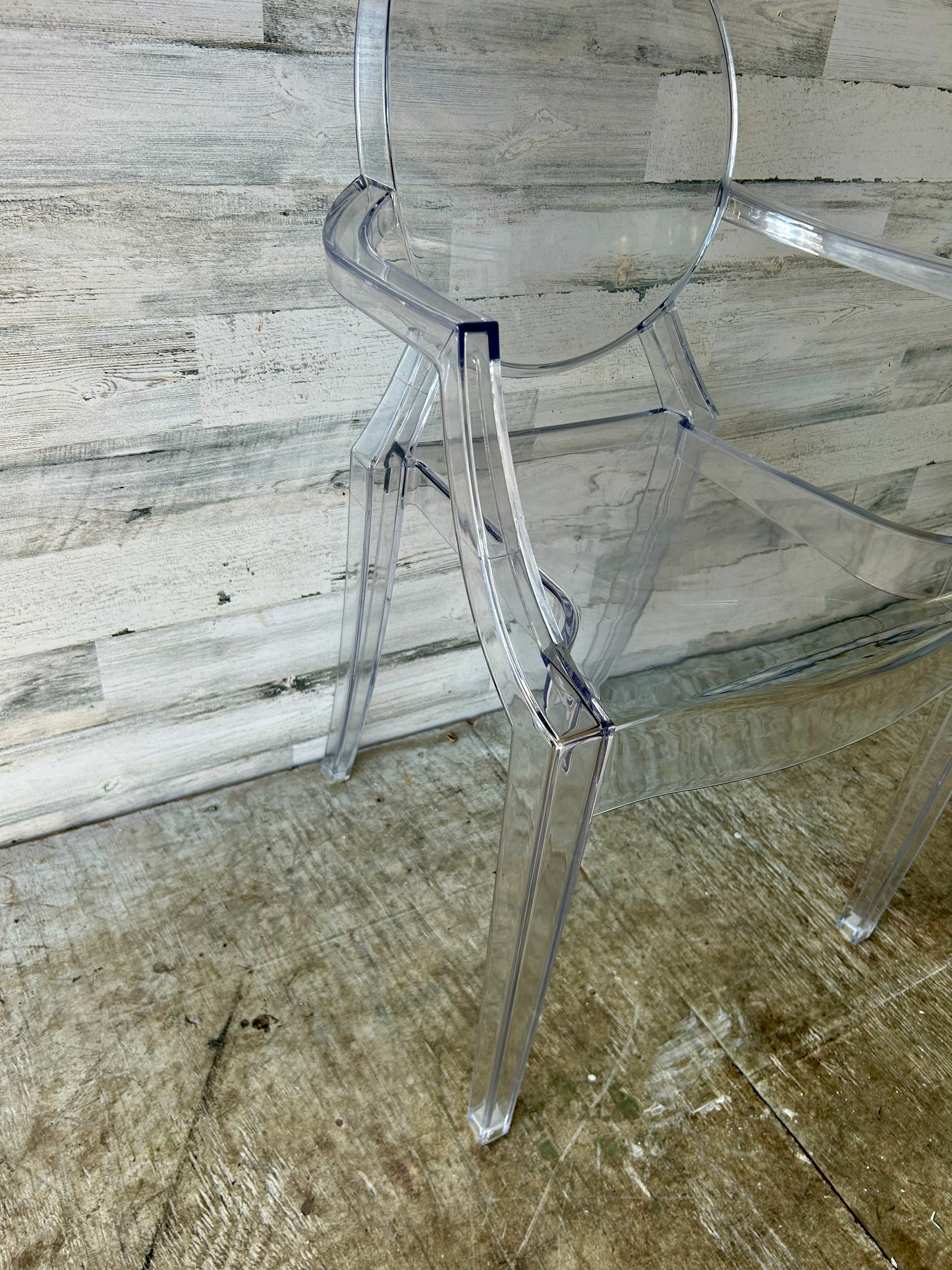 Lucite Clear Arm Chair