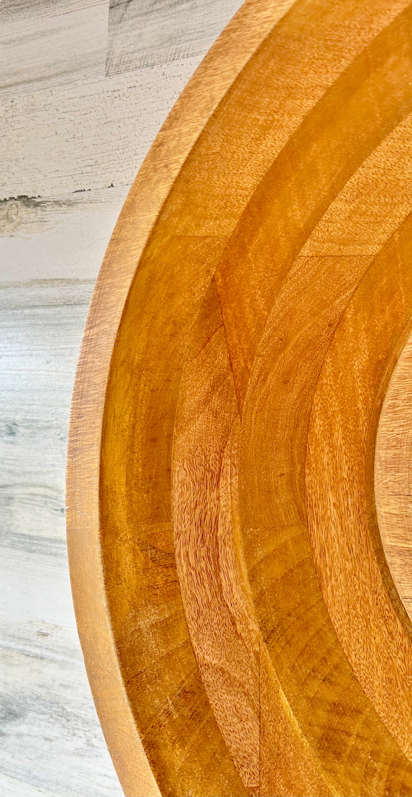 Wood Bowl Mirror
