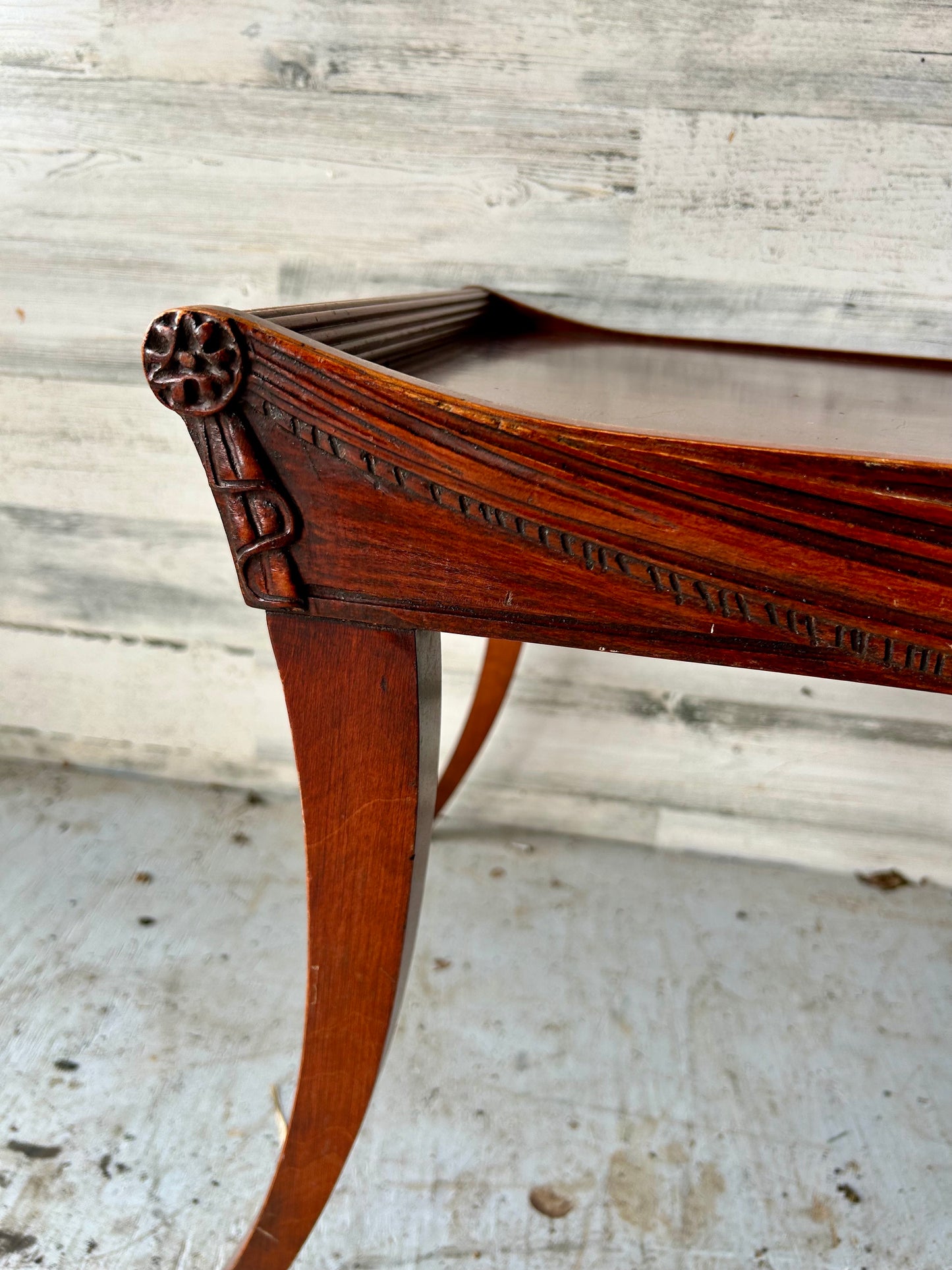 Vintage Mahogany Wood Coffee Table