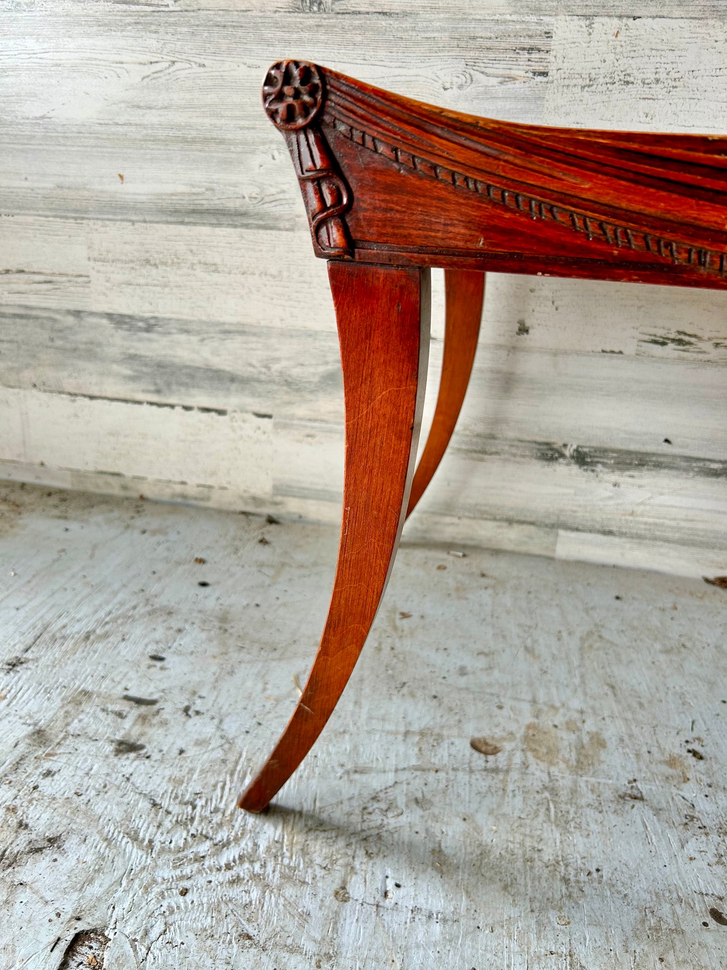 Vintage Mahogany Wood Coffee Table