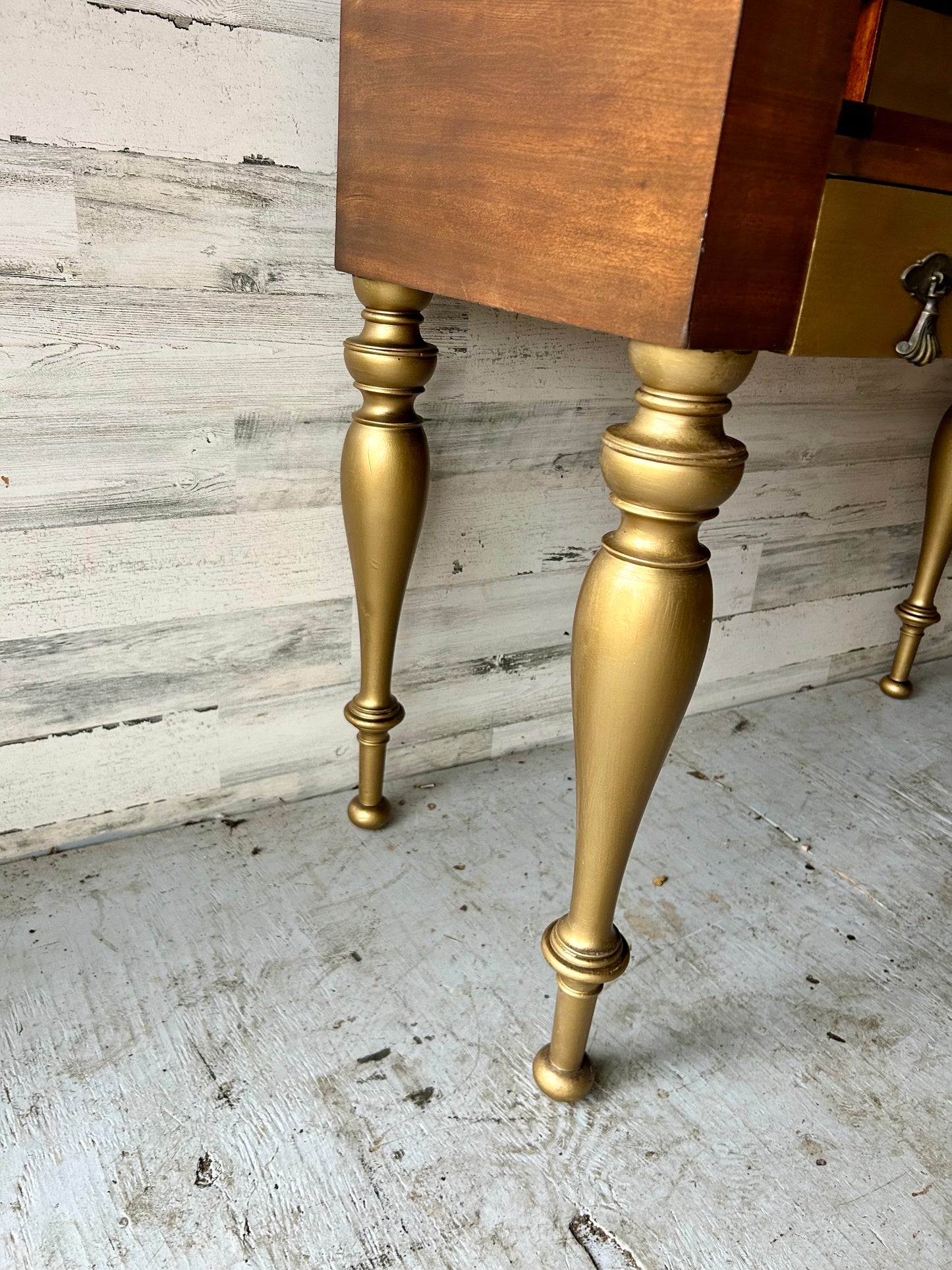 Antique Wood Folding Desk