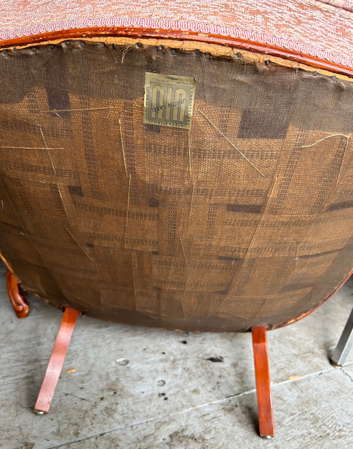 Set of Vintage Pink Mid Century Modern Chairs