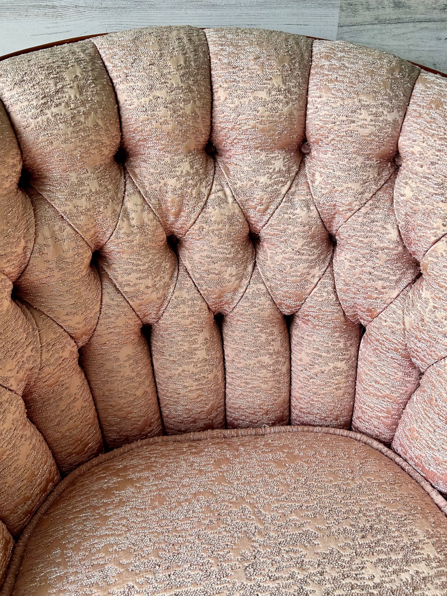 Set of Vintage Pink Mid Century Modern Chairs