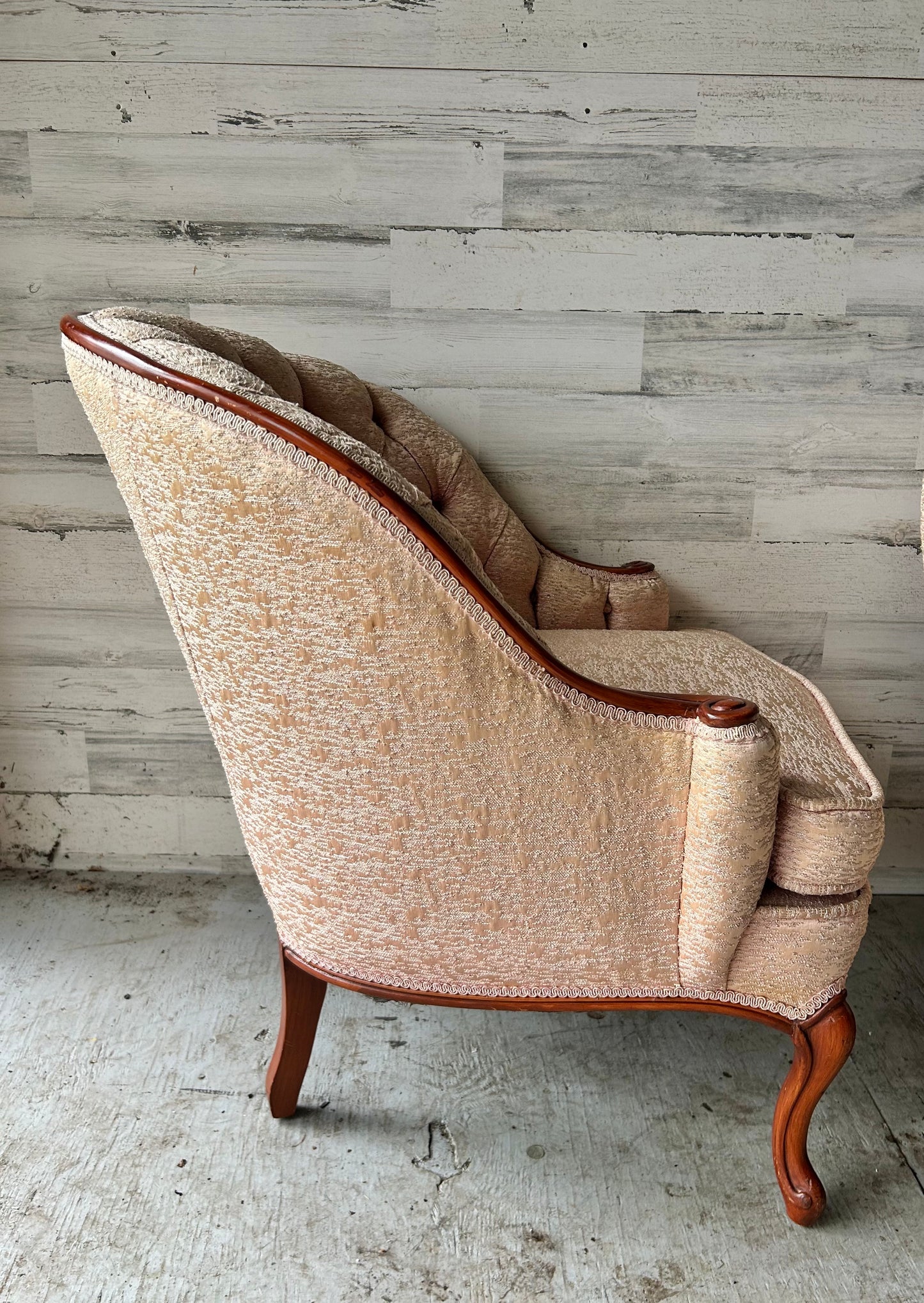 Set of Vintage Pink Mid Century Modern Chairs