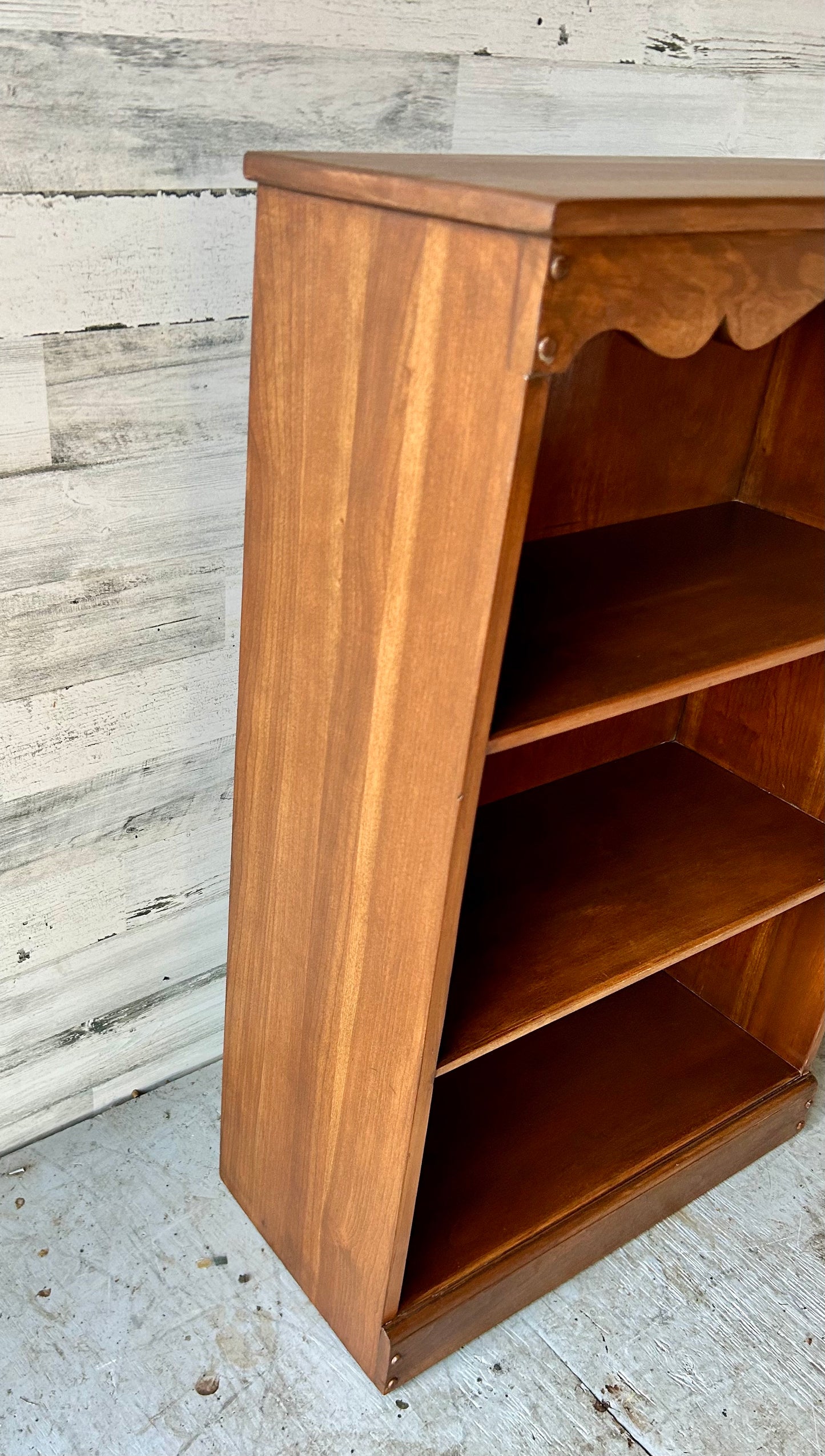 Vintage Scalloped Bookshelf