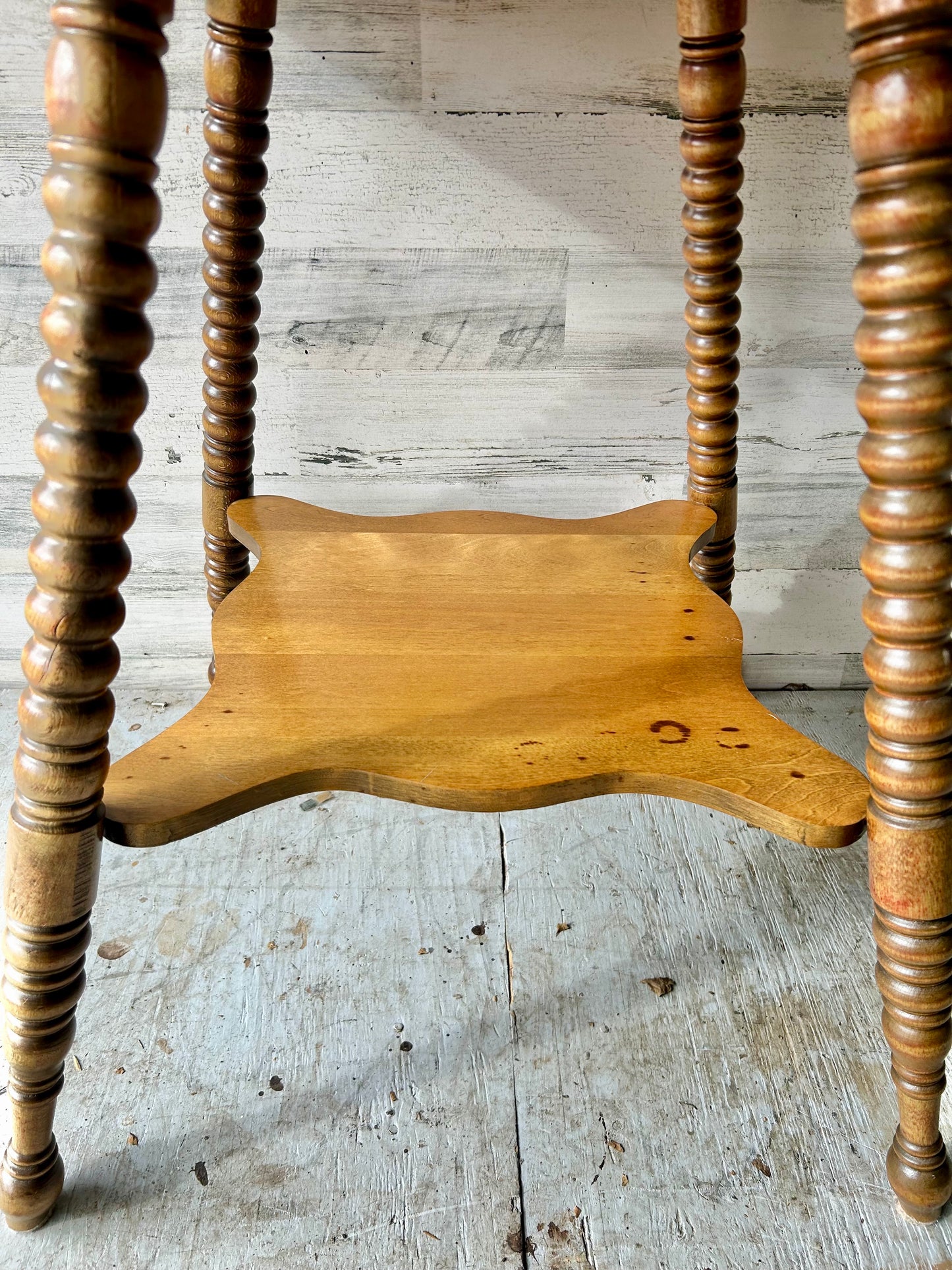 Vintage Oak Parlor Entryway Table