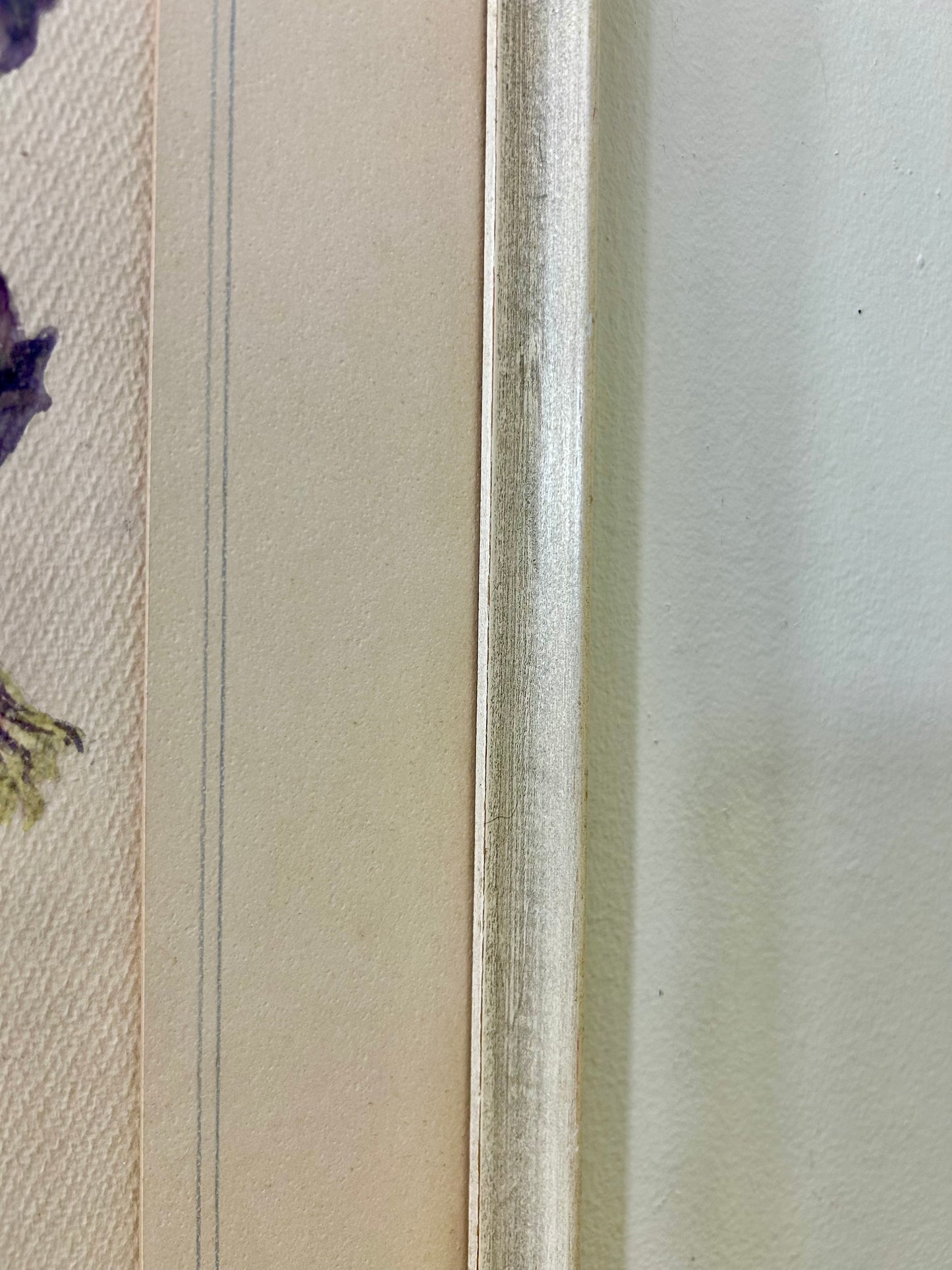 Vintage Hand Painted Floral Artwork