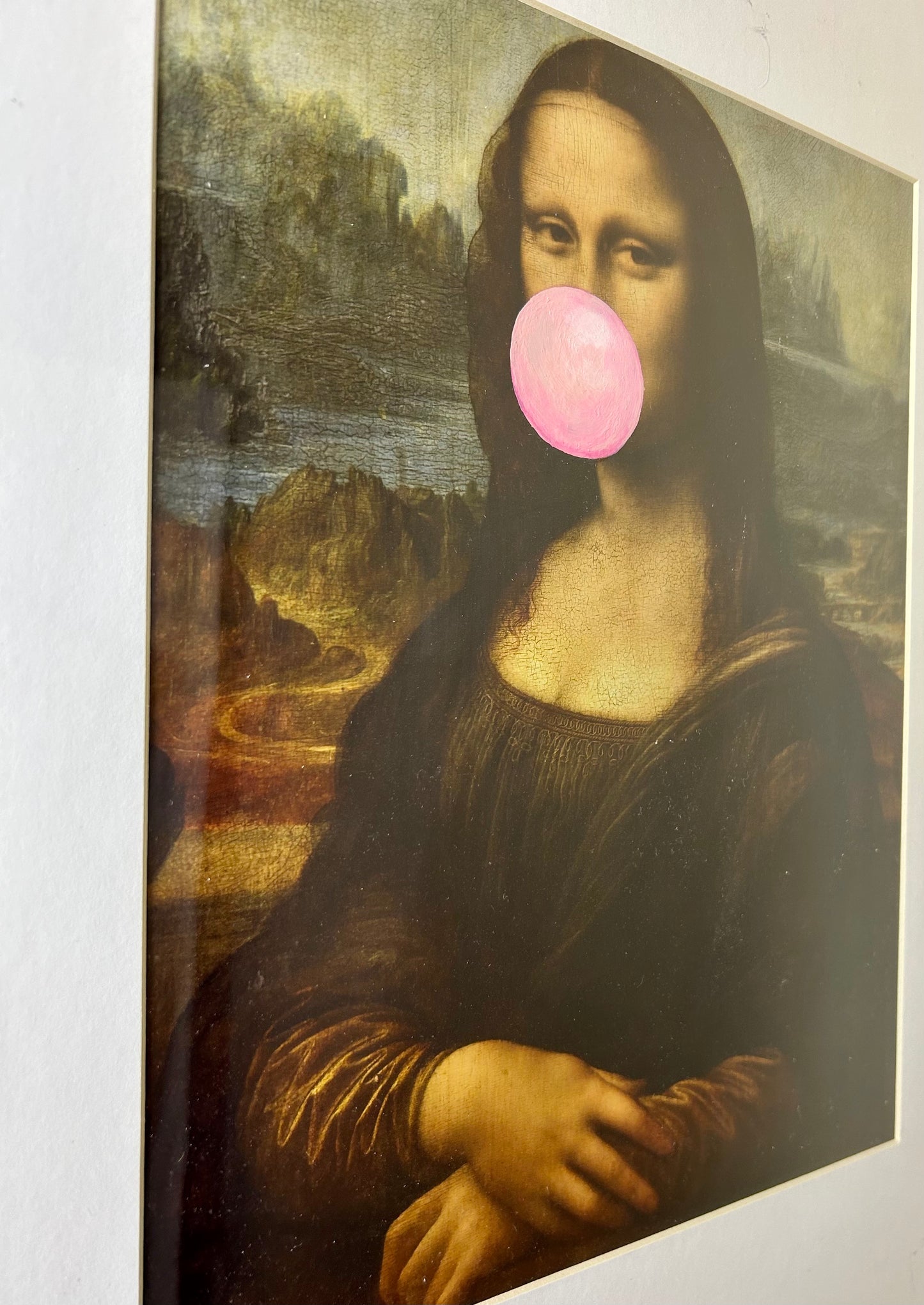 Vintage Graffiti Mona Lisa Artwork