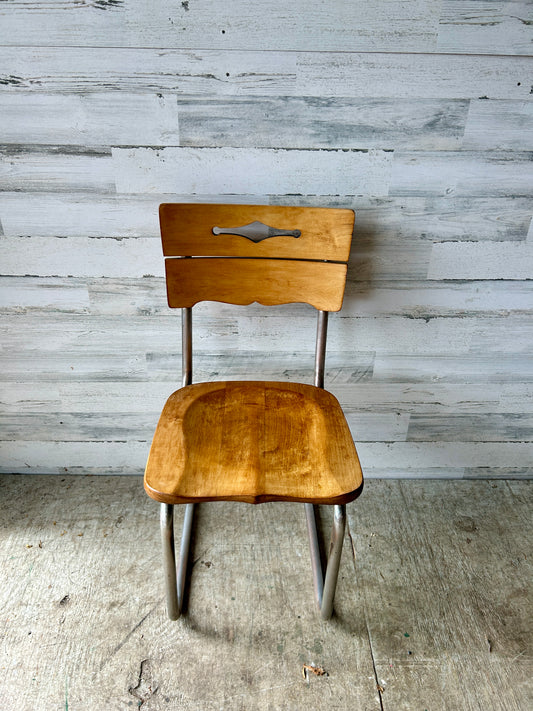 Vintage Industrial Dining Chairs (set of 2)