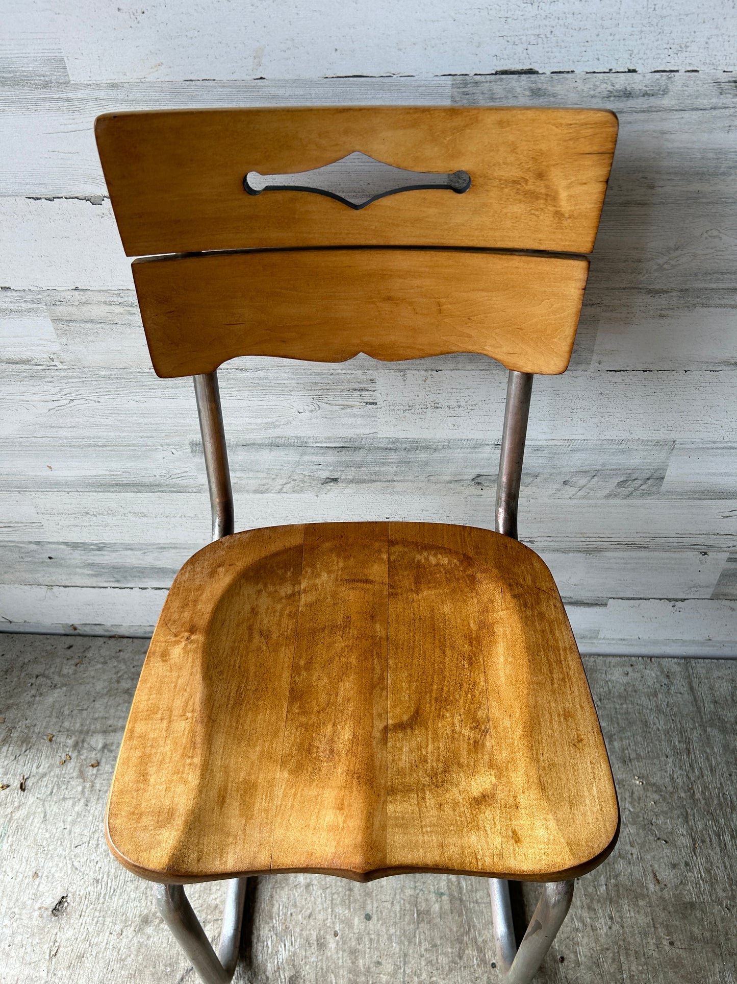 Vintage Industrial Dining Chairs (set of 2)