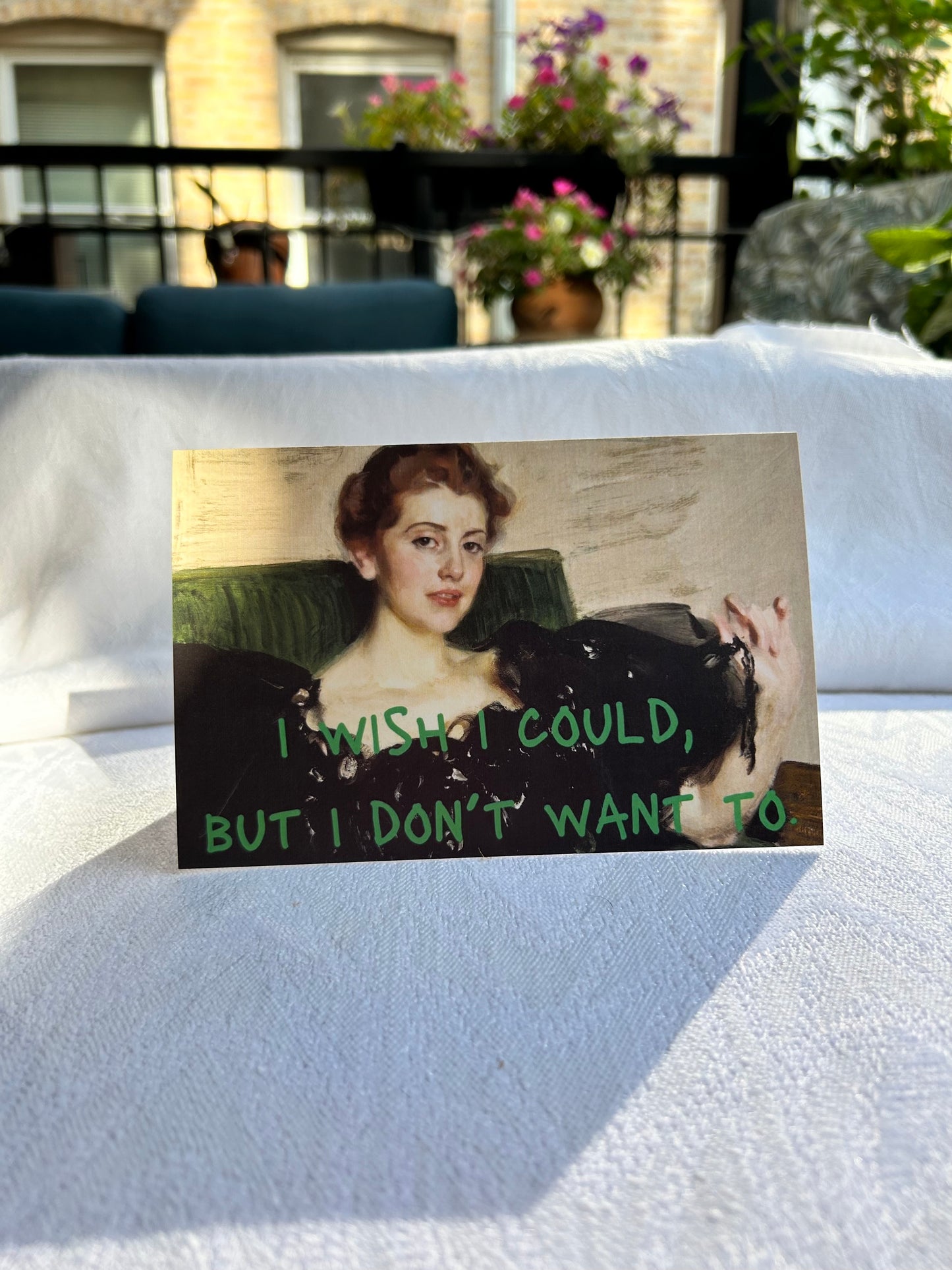 Wish I Could Greeting Card