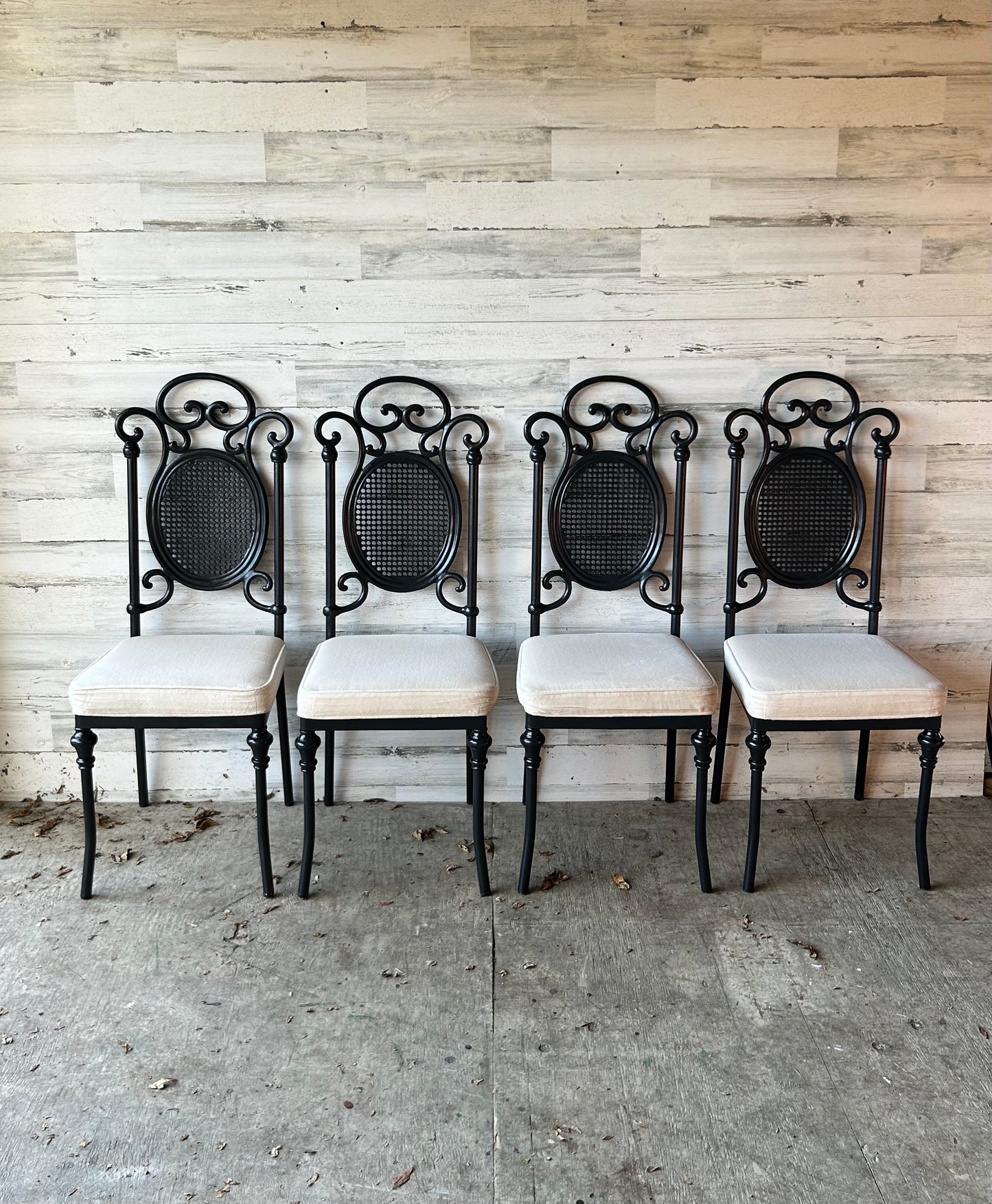 Set of 4 Metal Dining/Kitchen Chairs