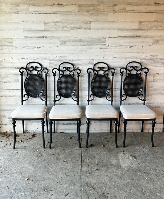 Set of 4 Metal Dining/Kitchen Chairs
