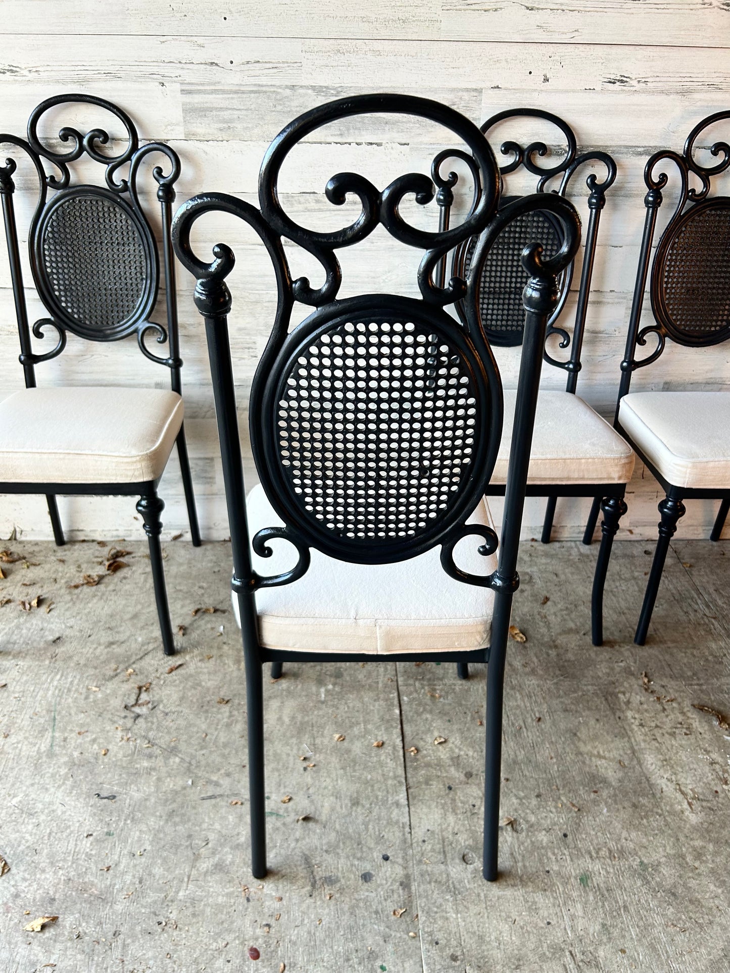 Set of 4 Metal Dining/Kitchen Chairs