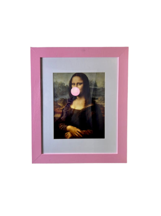 Vintage Graffiti Mona Lisa Artwork