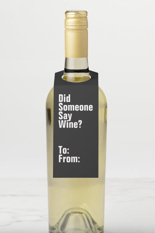 Say Wine Wine Tag