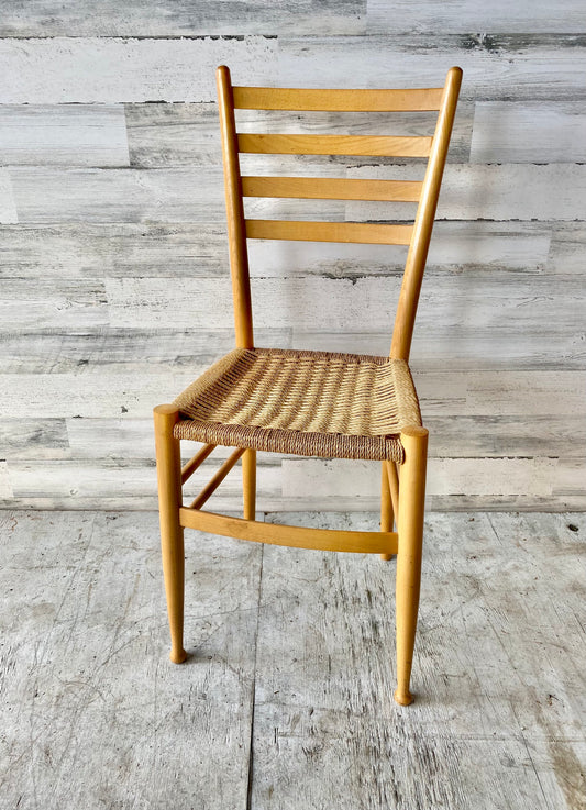 Vintage MCM Italian Rope Accent Chair