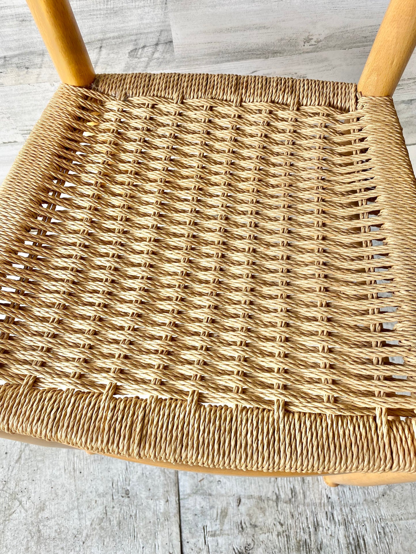 Vintage MCM Italian Rope Accent Chair