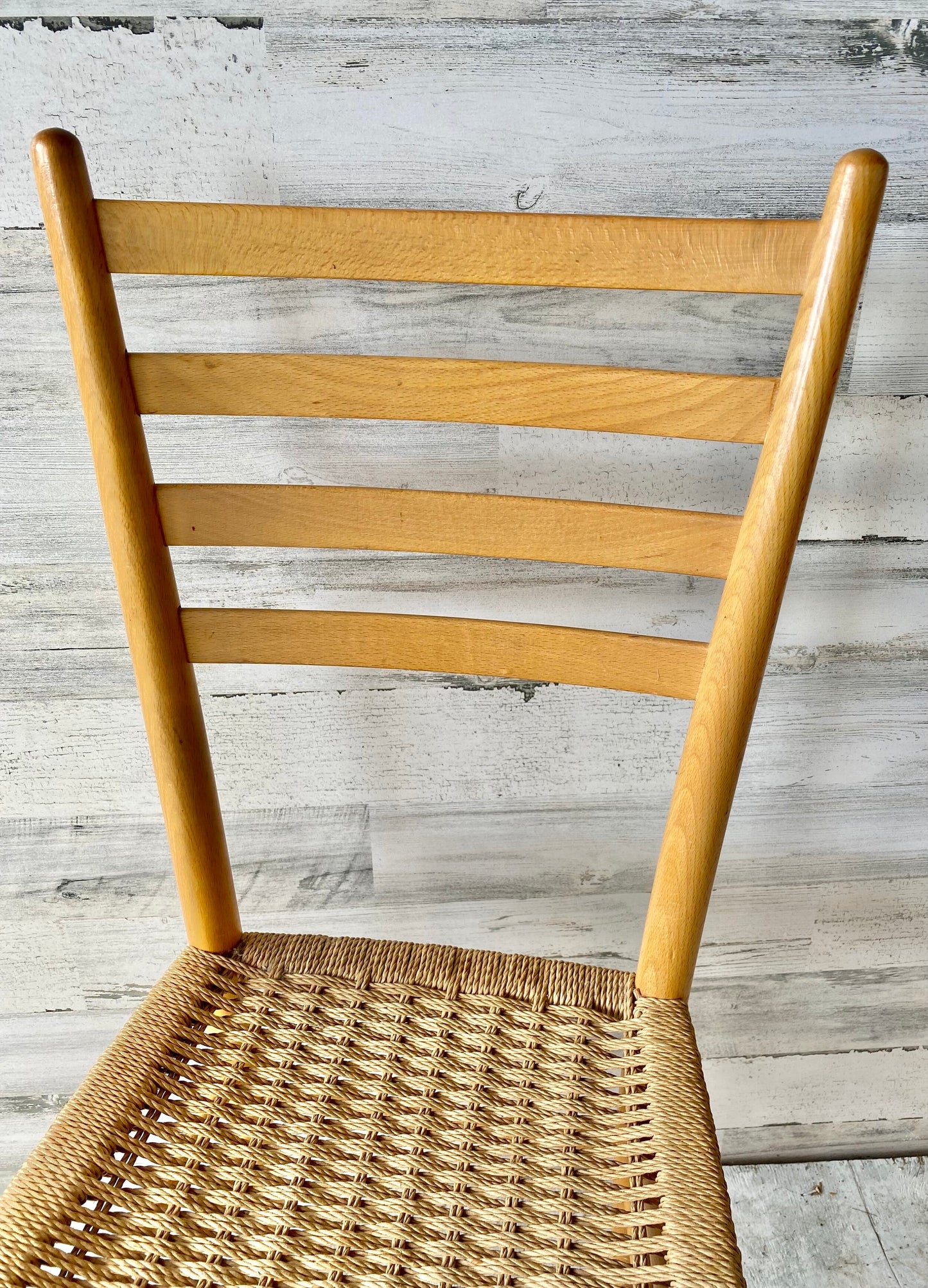 Vintage MCM Italian Rope Accent Chair