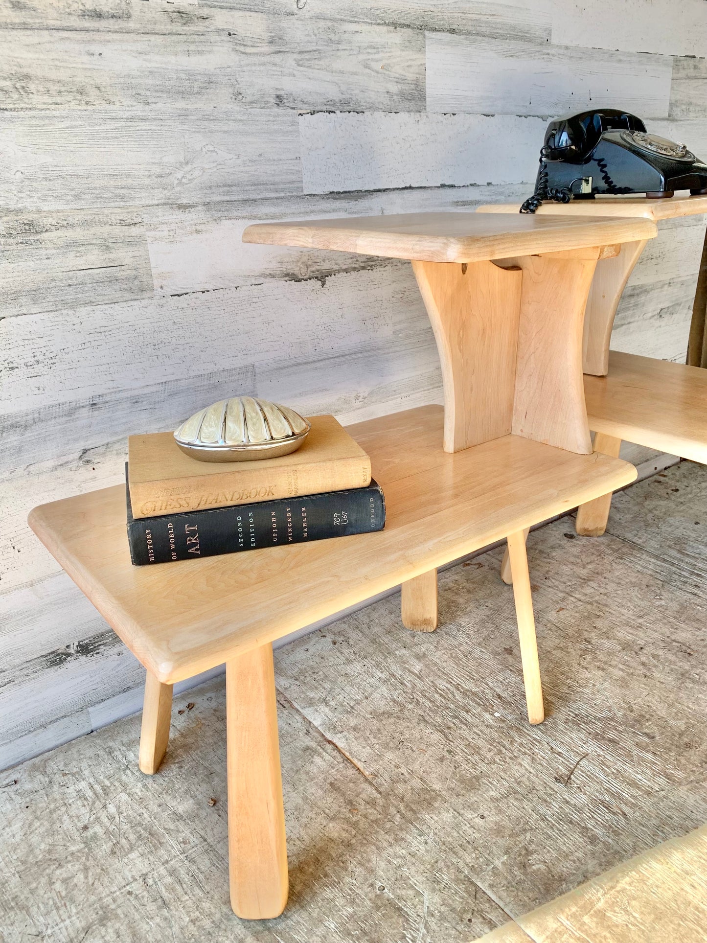 Set of Mid Century Modern Wood Side Tables