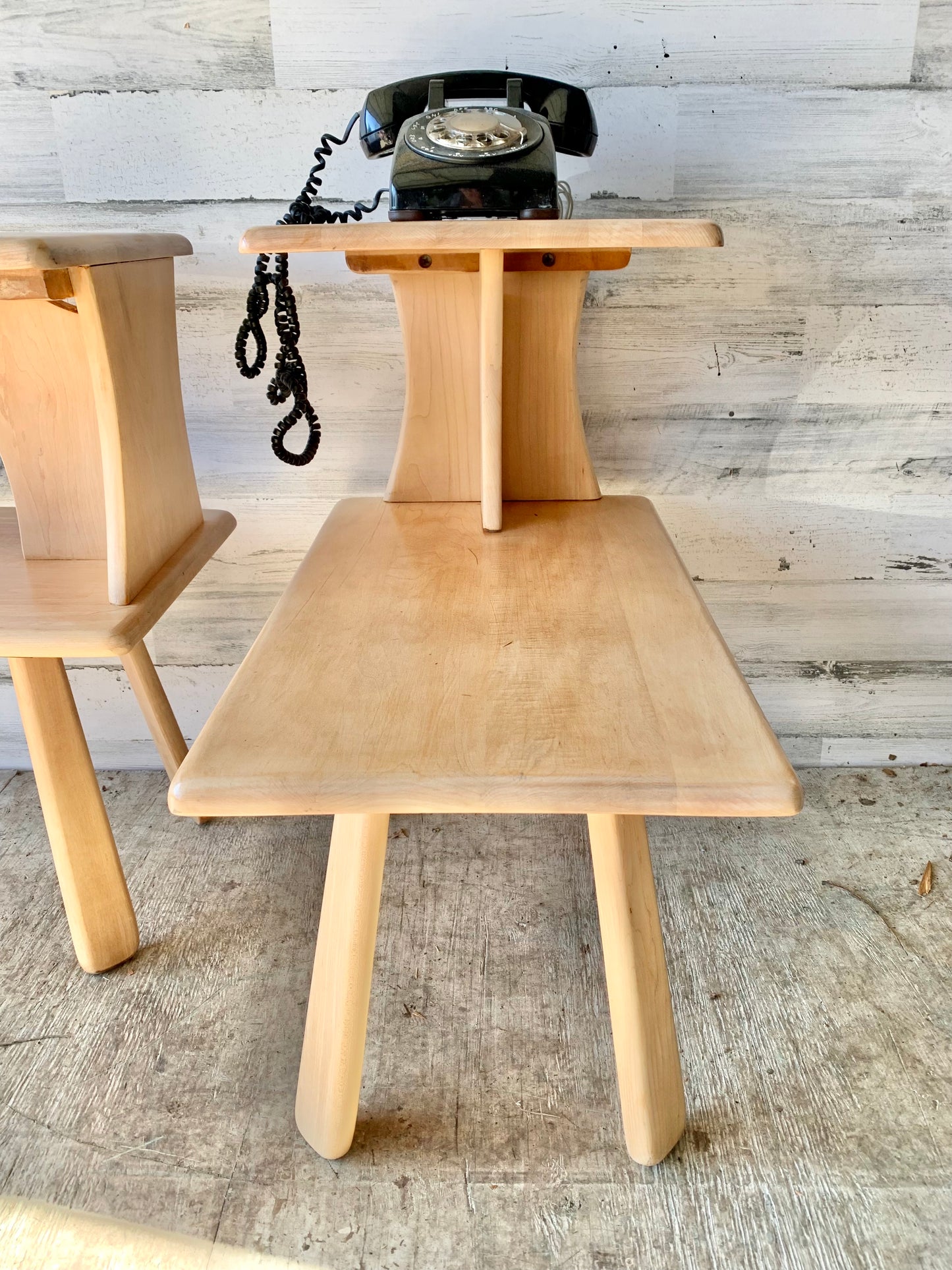 Set of Mid Century Modern Wood Side Tables
