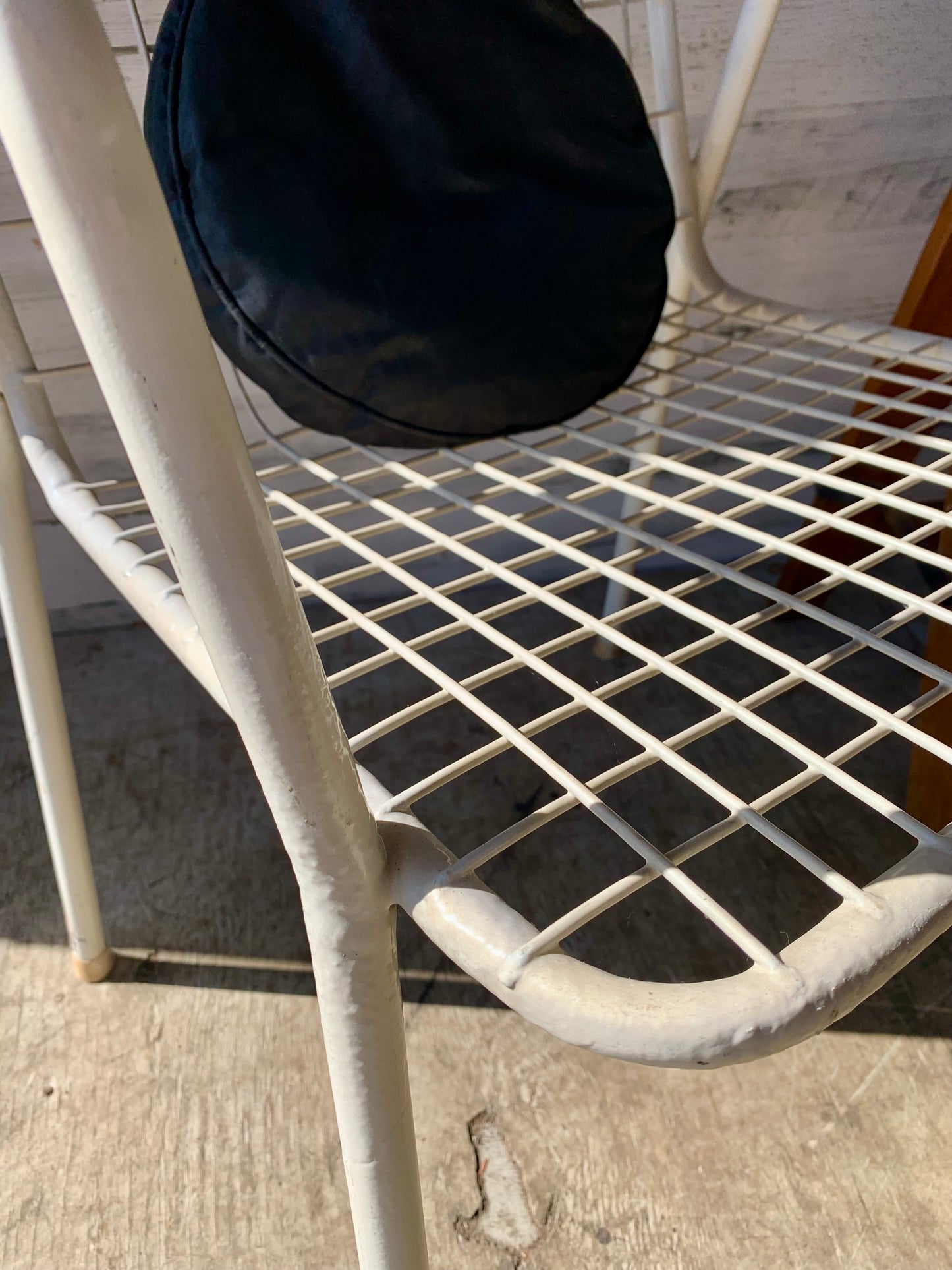 Vintage White Emu Style Italian Garden Outdoor Metal Chairs