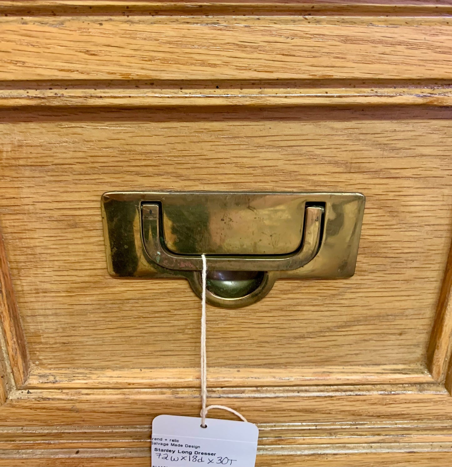 Vintage Long Wood Stanley Dresser