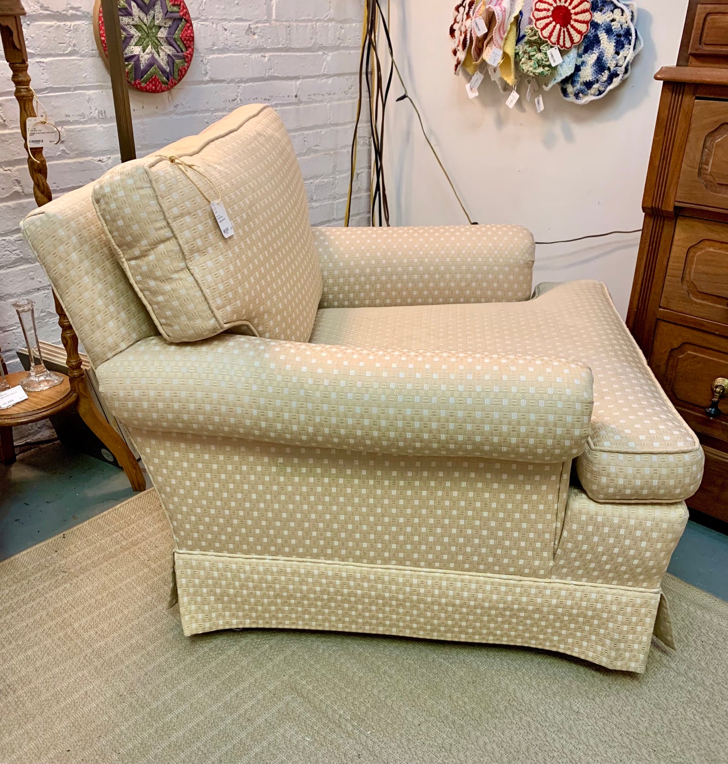 White Vintage Custom Armchair