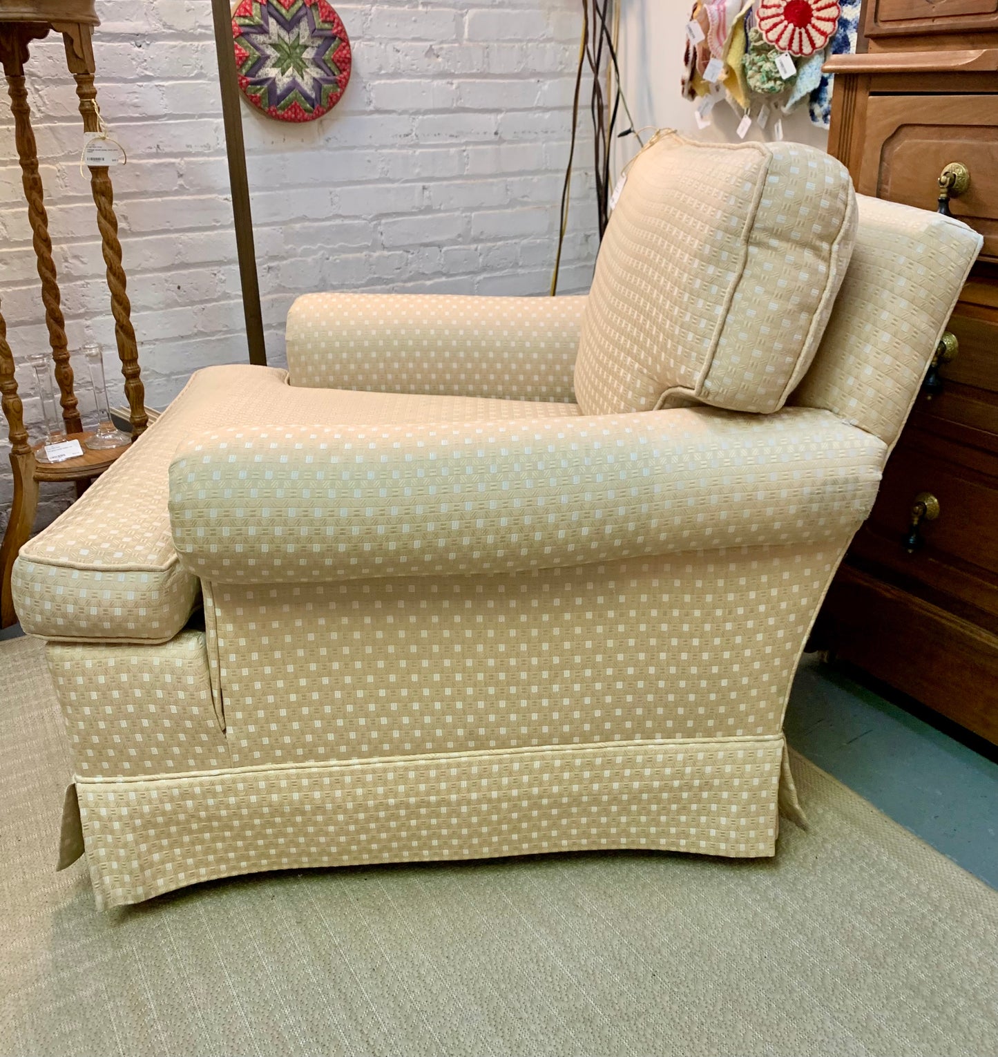 White Vintage Custom Armchair