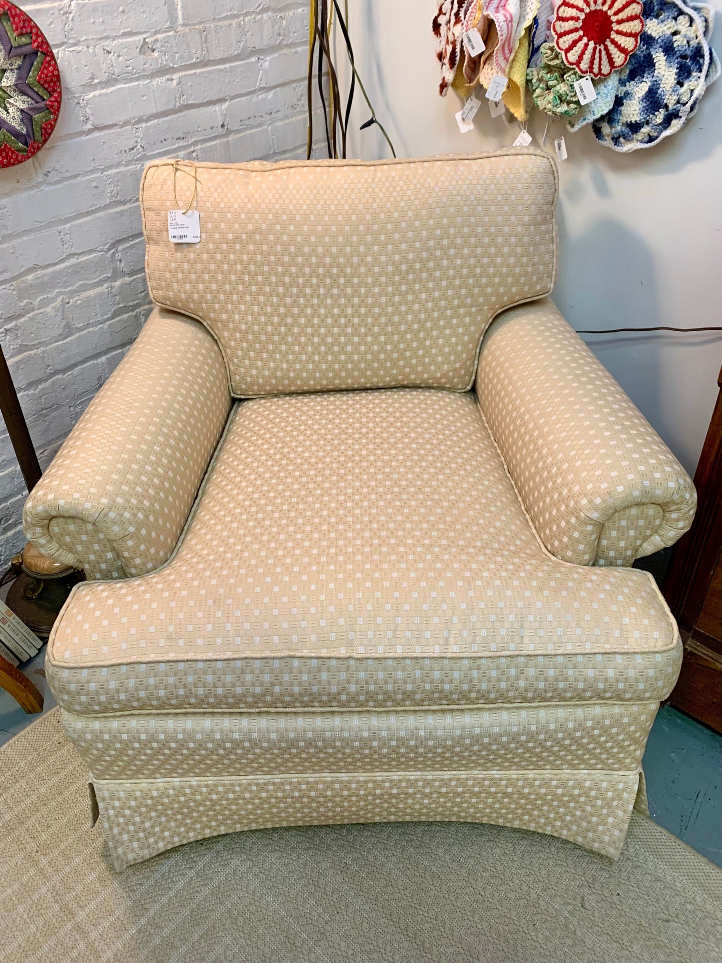 White Vintage Custom Armchair