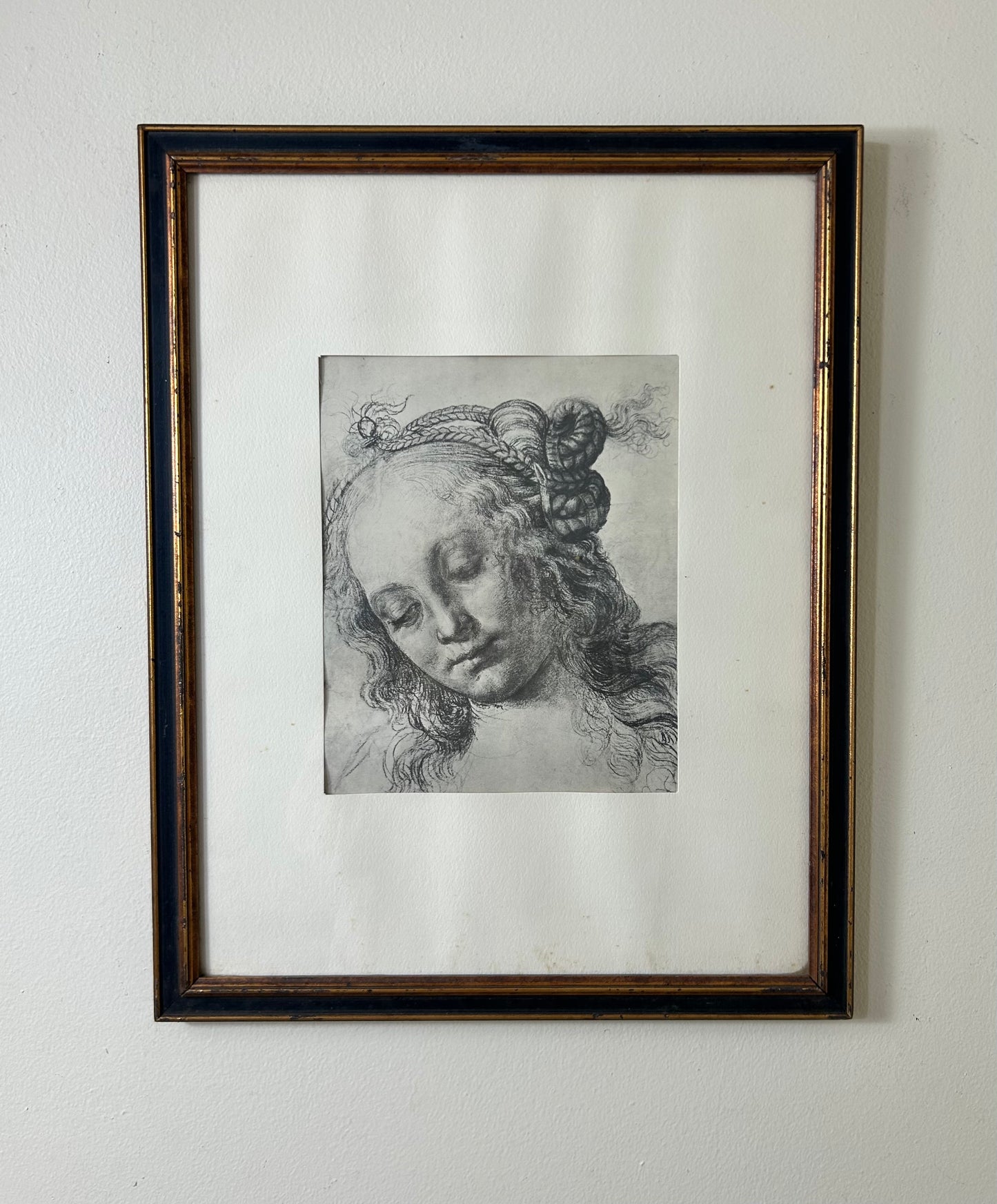 Vintage Framed Print of a Woman