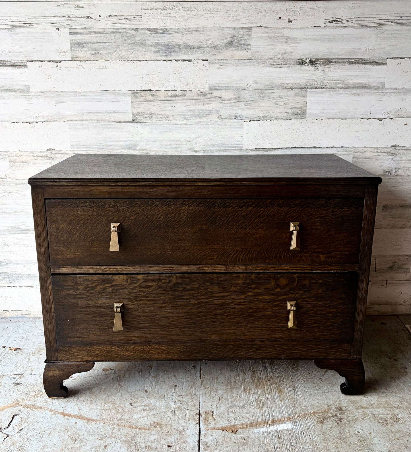 Black Vintage Wood Dresser