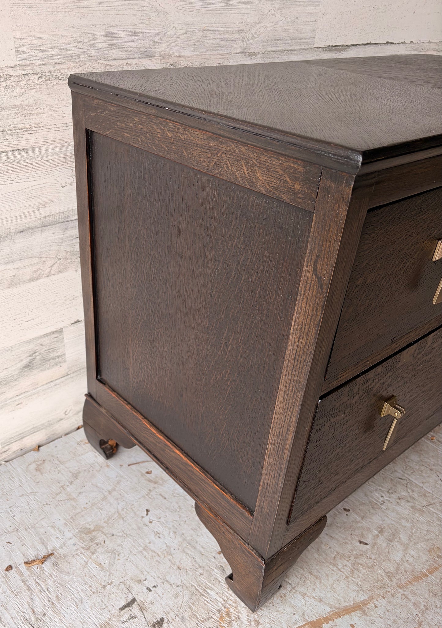 Black Vintage Wood Dresser