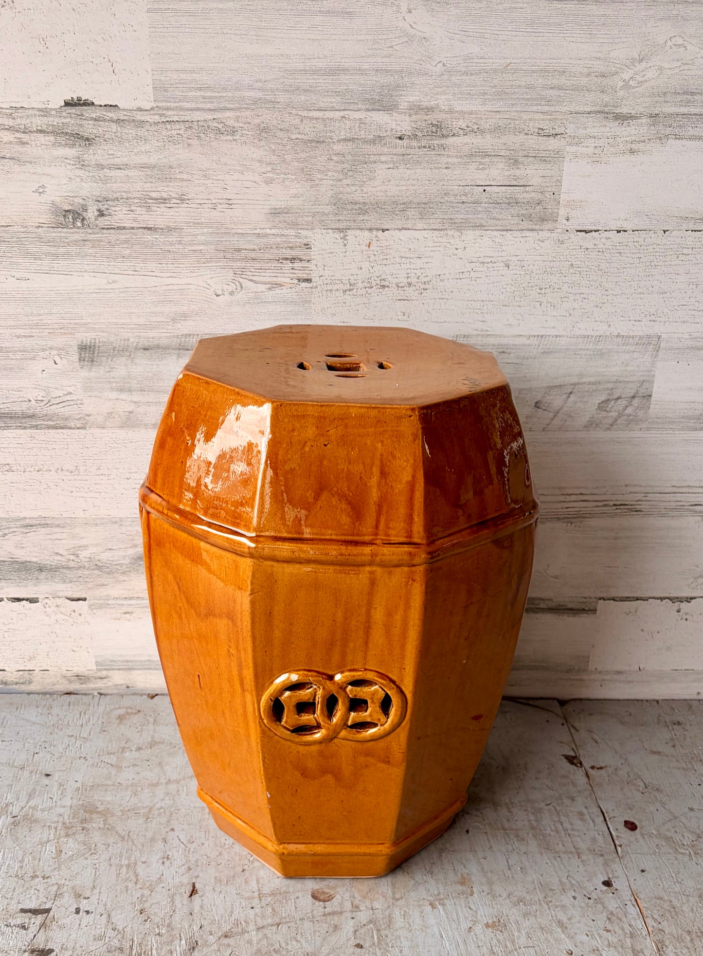 Brown Garden Stool
