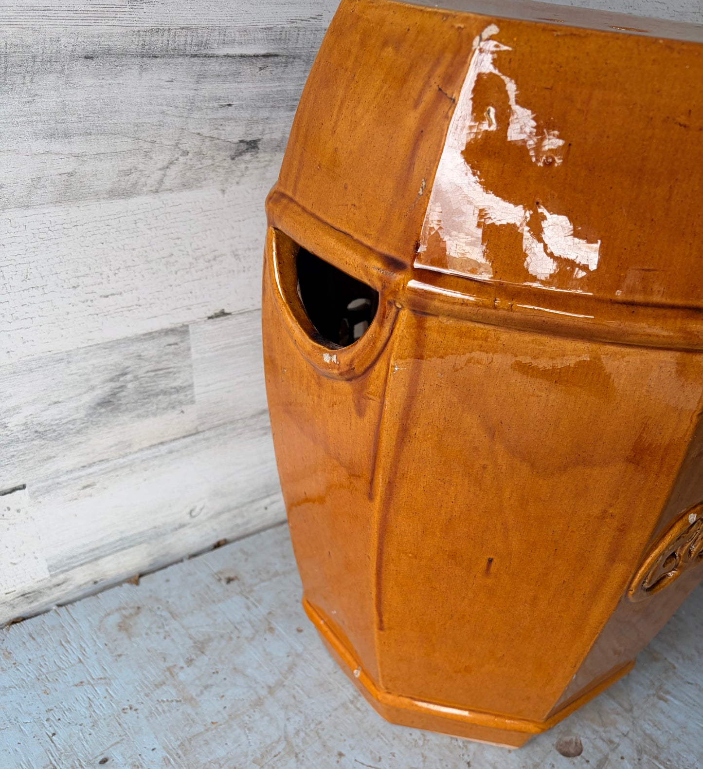 Brown Garden Stool