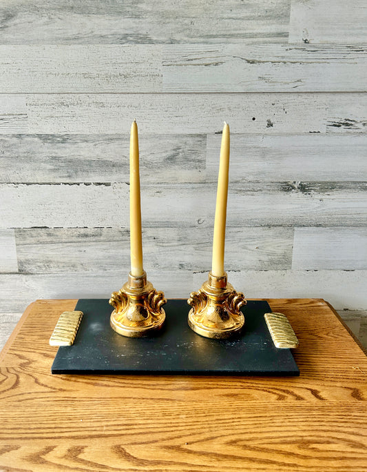 22k Gold China Candle Stick Holders