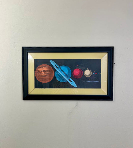 Vintage Solar System Space Artwork